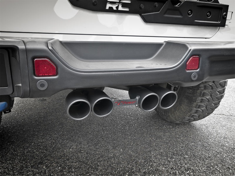 aFe Rebel Series 2.5in. 304 SS C/B Exhaust System 2018 Jeep Wrangler (JL) V6-3.6L - Black Tip Catback aFe
