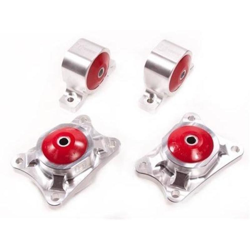 Innovative 00-09 Honda S2000 F-Series Silver Aluminum Mounts 95A Bushings Billet Rear Diff Mounts Differential Mounts Innovative Mounts