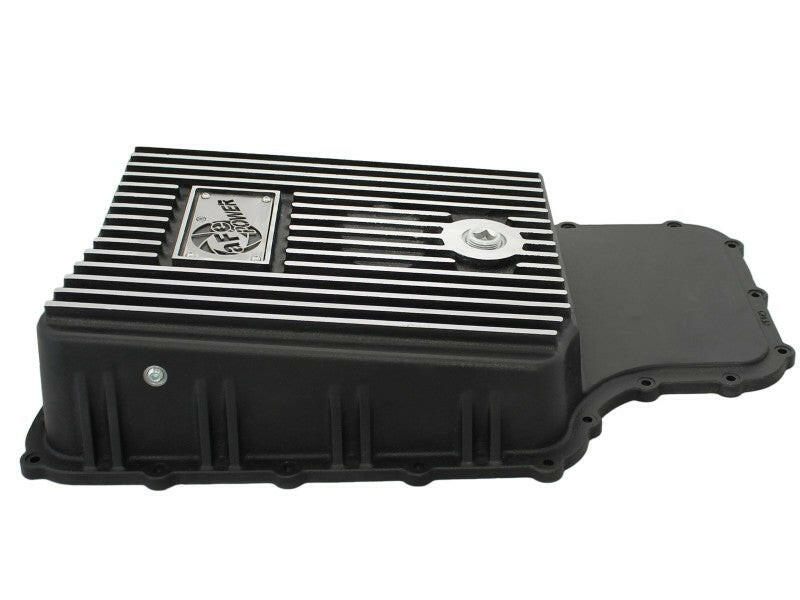 aFe Power Transmission Pan Black Machined 11-14 Ford 6R140 Trucks V8 6.7L (td) Diff Covers aFe