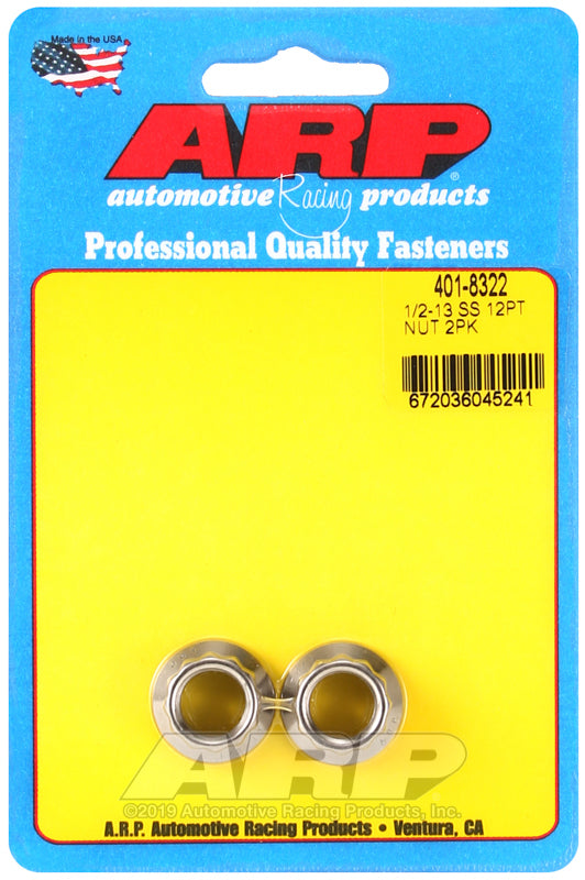 ARP 1/2-13 SS 12pt nut kit Hardware Kits - Other ARP
