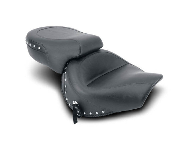 Mustang 98-03 Honda VT750 Ace Wide Touring 2PC Seat w/Studs- Black Two-Piece Motorcycle Seats Mustang Motorcycle