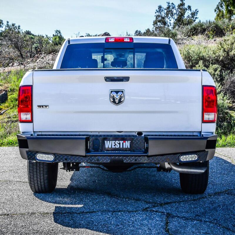 Westin 09-18 Ram 1500 HDX Bandit Rear Bumper - Black Bumpers - Steel Westin