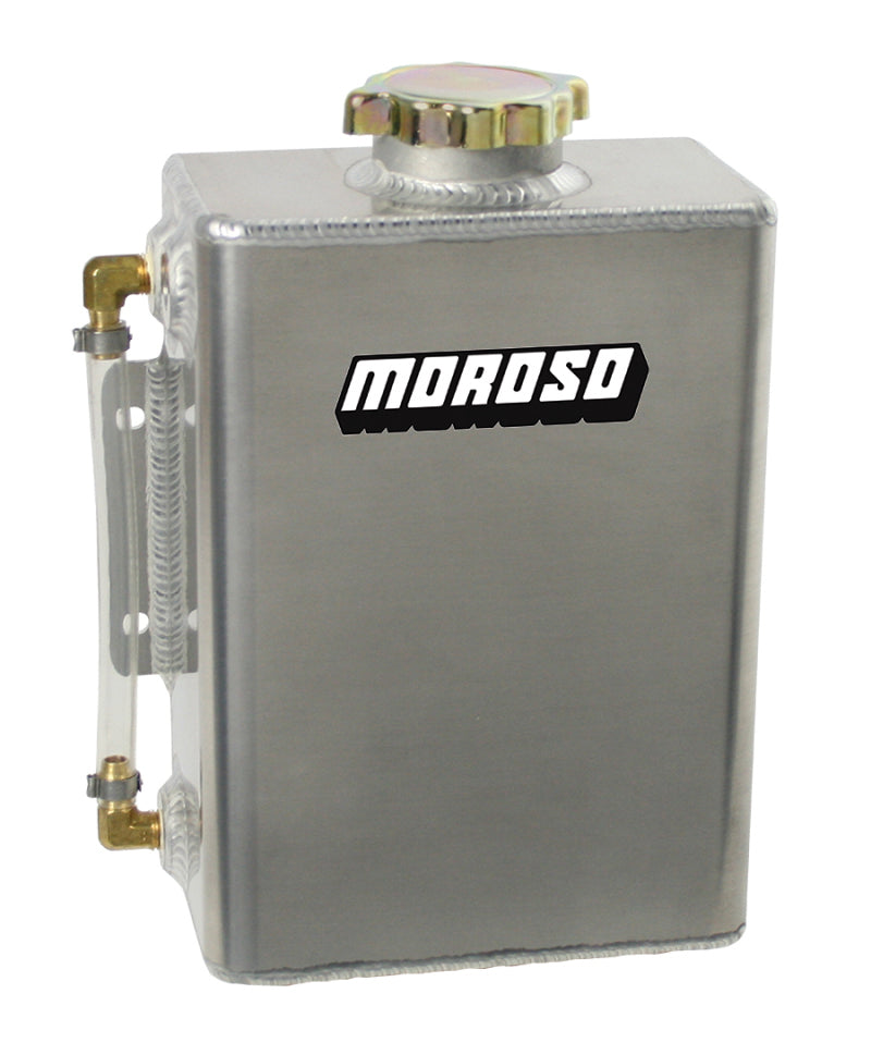 Moroso Universal Coolant Expansion Tank - Integral Mounting Bracket - 4qt Expansion Tanks Moroso