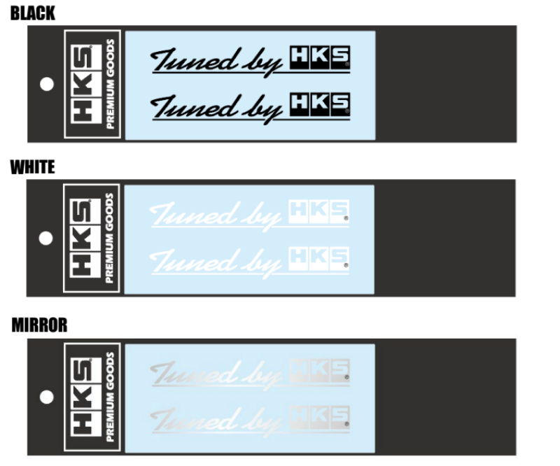 HKS Sticker Tuned by HKS W120 MIRROR Stickers/Decals/Banners HKS