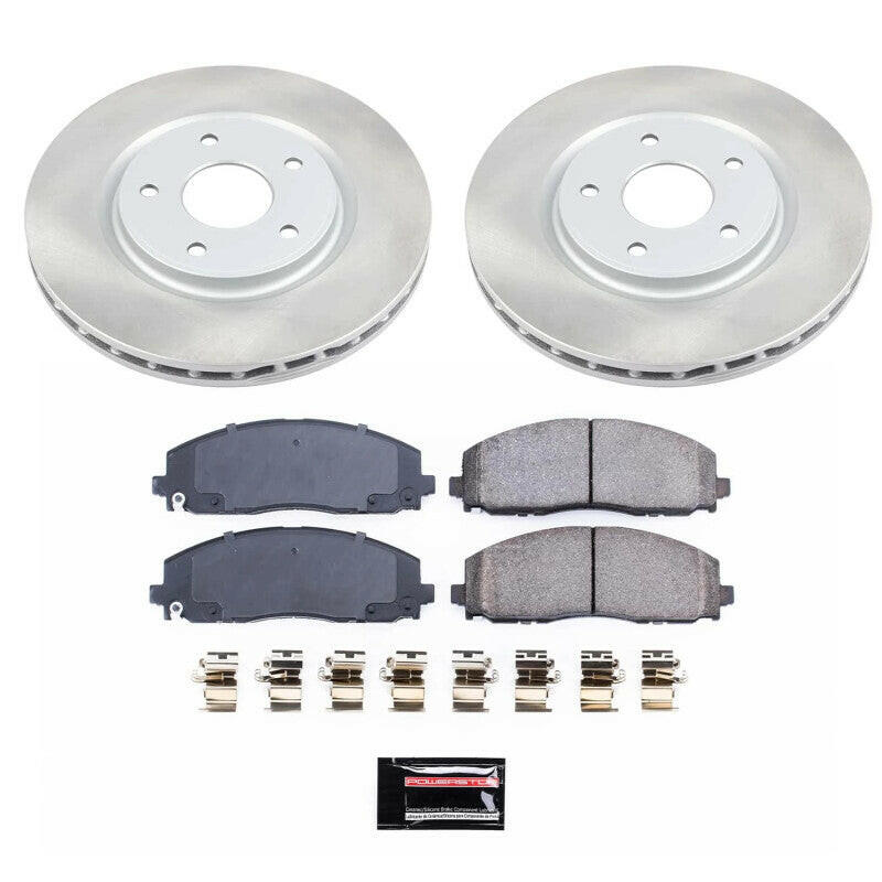 Power Stop 12-14 Volkswagen Routan Front Semi-Coated Rotor Kit Brake Kits - Performance Blank PowerStop