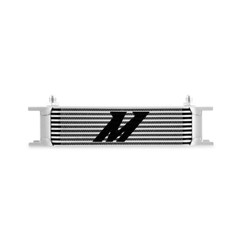 Mishimoto Universal -6AN 10 Row Oil Cooler - Silver Oil Coolers Mishimoto