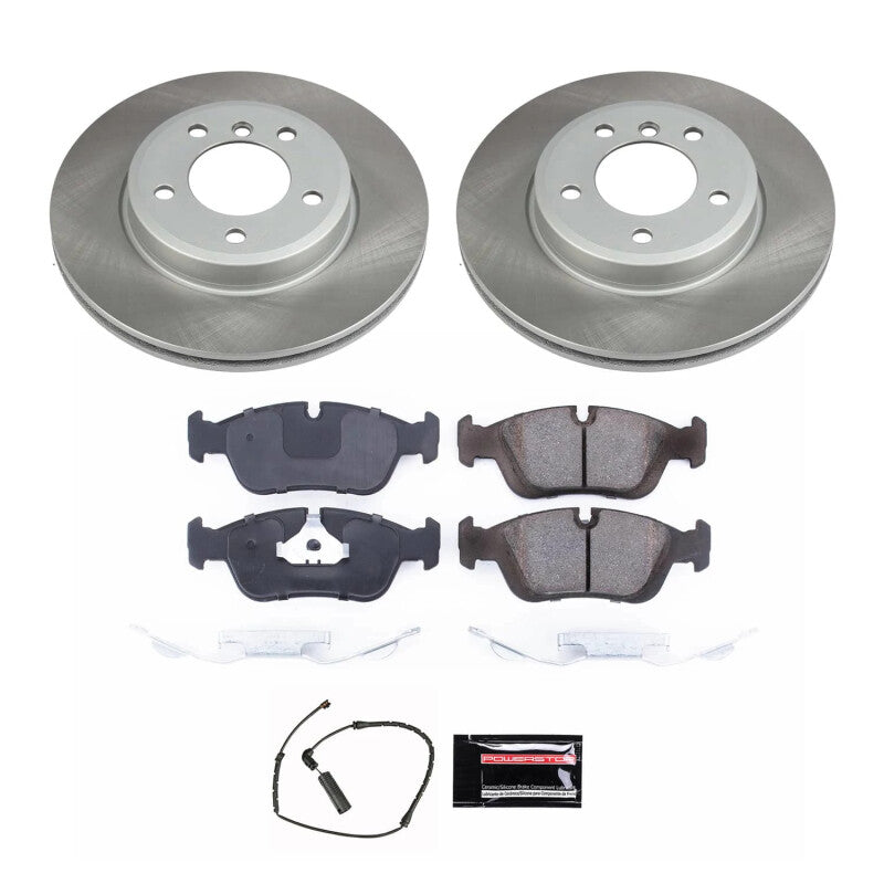 Power Stop 03-08 BMW Z4 Front Semi-Coated Rotor Kit Brake Kits - Performance Blank PowerStop