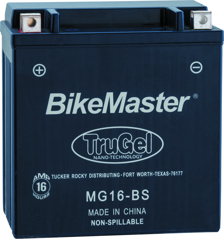 BikeMaster TruGel Battery - MG16-BS Batteries BikeMaster