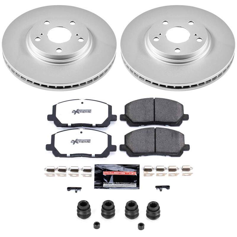 Power Stop 01-07 Toyota Highlander Front Z36 Coated Truck & Tow Brake Kit Brake Kits - Performance Blank PowerStop
