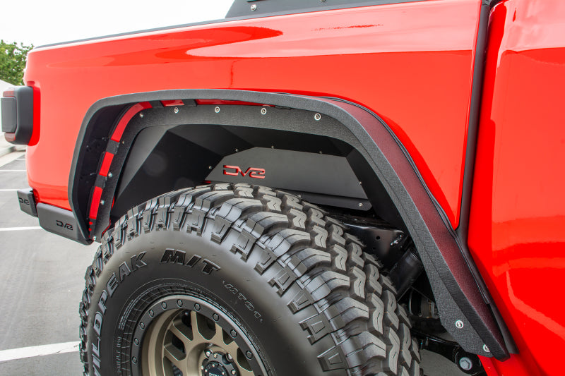 DV8 Offroad 201+ Jeep Gladiator Rear Inner Fenders - Black Wheel Well Liners DV8 Offroad