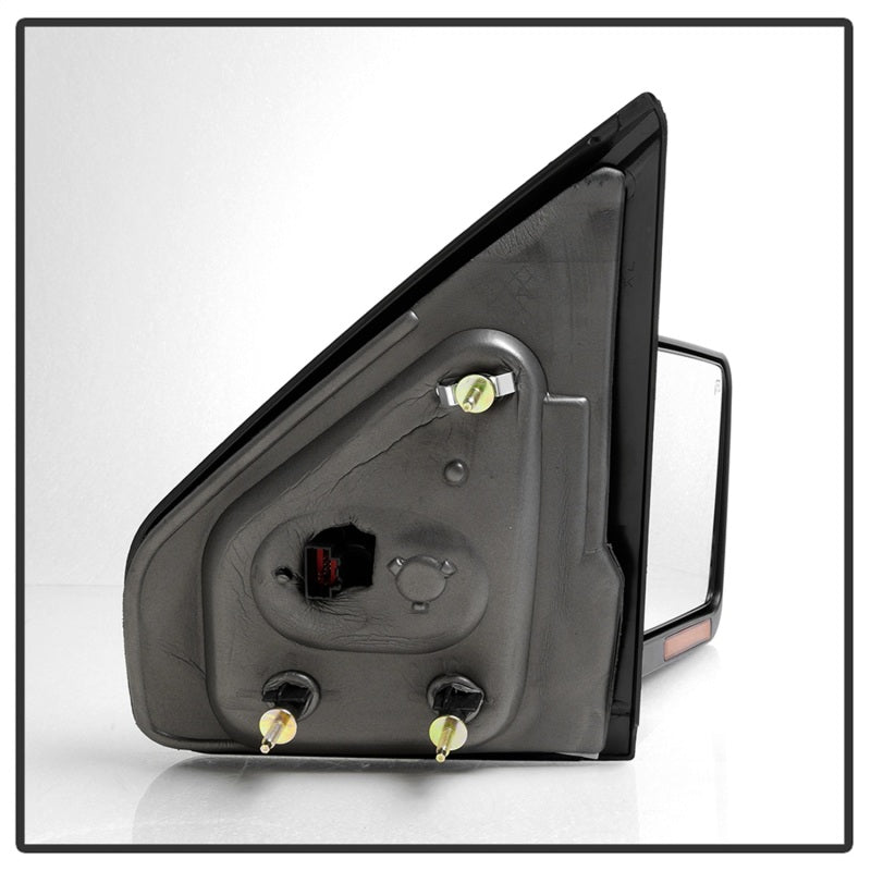 xTune 07-14 Ford F-150 Heated Amber Seq LED Signal OEM Pwr Mirrors (Pair) (MIR-03FF07-G2-PW-RAM-SET) Side Mirrors SPYDER