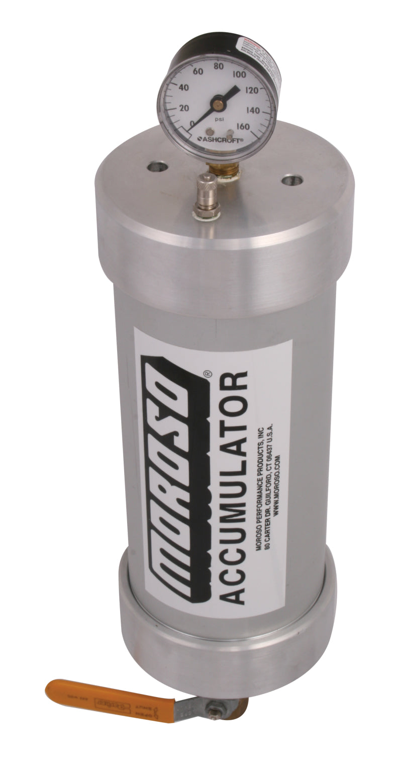 Moroso Oil Accumulator - Heavy Duty - 1.5 Quart - 12in x 4.25in Oil Catch Cans Moroso