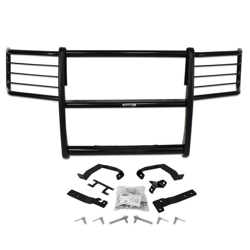 Go Rhino 08-10 Ford F-250/350 Super Duty 3000 Series StepGuard Center Grille + Brush Guards - Blk Grille Guards Go Rhino