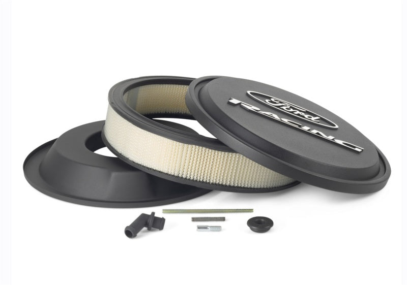 Ford Racing Black Slant Edge Air Cleaner Assembly Air Filters - Universal Fit Ford Racing