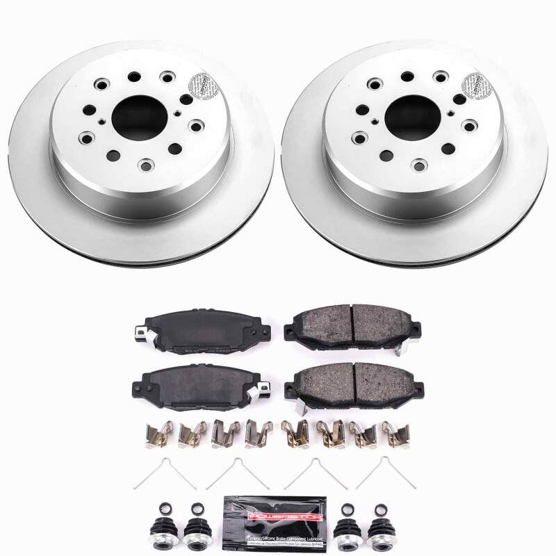 Power Stop 93-97 Lexus GS300 Rear Z23 Coated Brake Kit Brake Kits - Performance D&S PowerStop