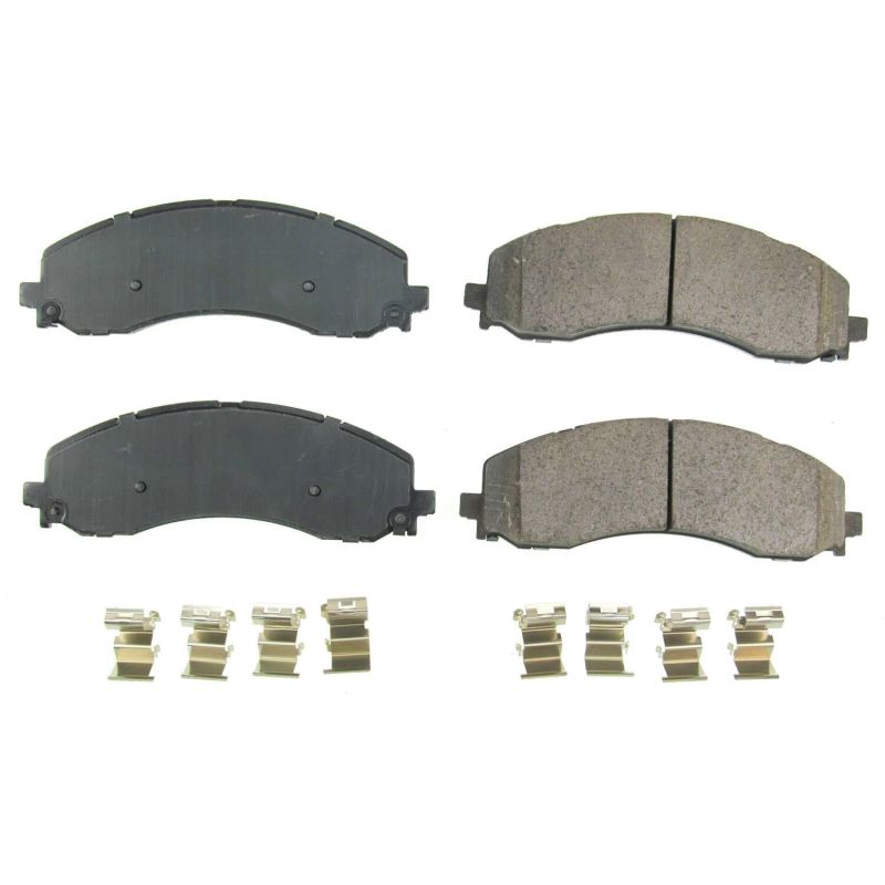 Power Stop 2019 Ram 2500 Front Z17 Evolution Ceramic Brake Pads w/Hardware Brake Pads - OE PowerStop