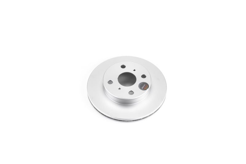 Power Stop 88-92 Toyota Corolla Front Evolution Geomet Coated Rotor Brake Rotors - OE - Cryo PowerStop