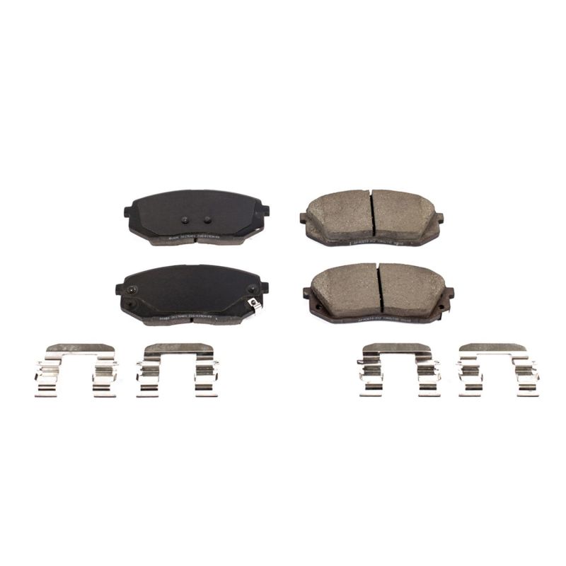 Power Stop 2018 Hyundai Elantra GT Front Z17 Evolution Ceramic Brake Pads w/Hardware Brake Pads - OE PowerStop