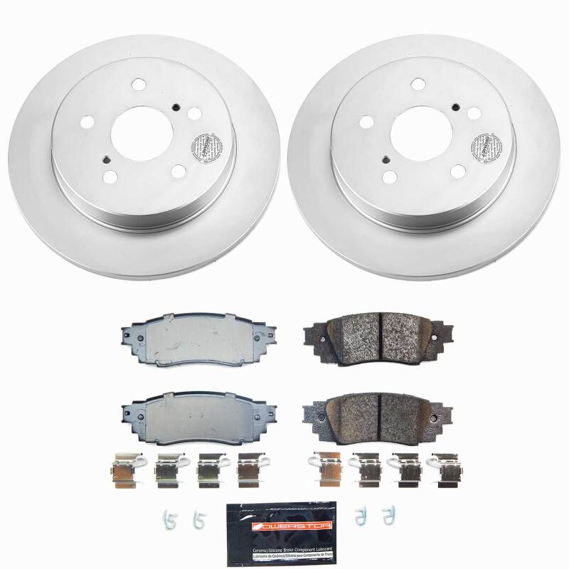 Power Stop 24-26 Toyota Corolla Cross Rear Z23 Coated Brake Kit Brake Kits - Performance D&S PowerStop