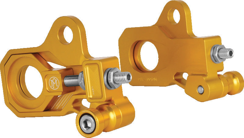 Performance Machine Axle Adjuster Kit - Gold Ano Axles Performance Machine