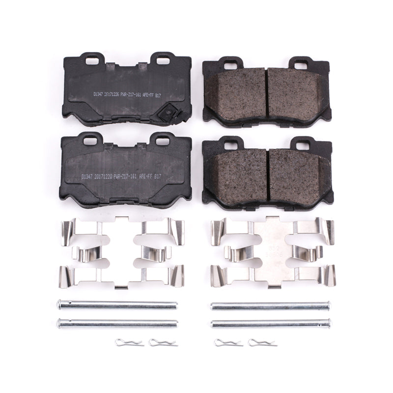 Power Stop 09-13 Infiniti FX50 Rear Z17 Evolution Ceramic Brake Pads w/Hardware Brake Pads - OE PowerStop