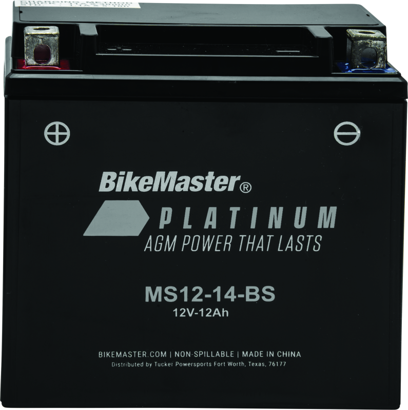 BikeMaster AGM Battery - MS12-14-BS Batteries BikeMaster