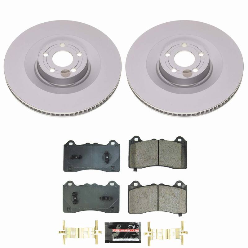 Power Stop 21-24 Ford Mustang Mach-E Front Z23 Coated Brake Kit Brake Kits - Performance D&S PowerStop