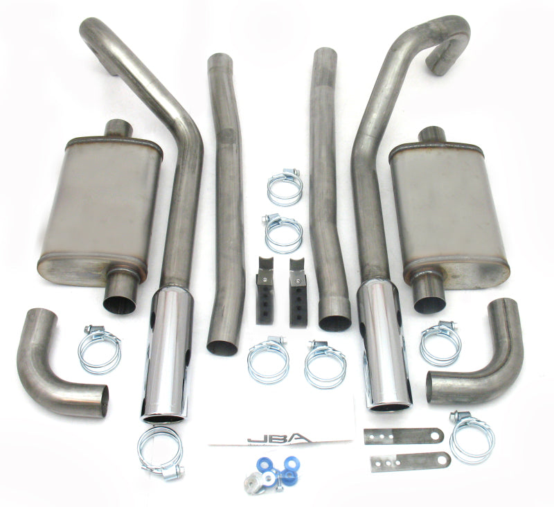 JBA 65-70 Ford Mustang 260-428 409SS Dual Under Rear Valance Header Back Exhaust Header Back JBA