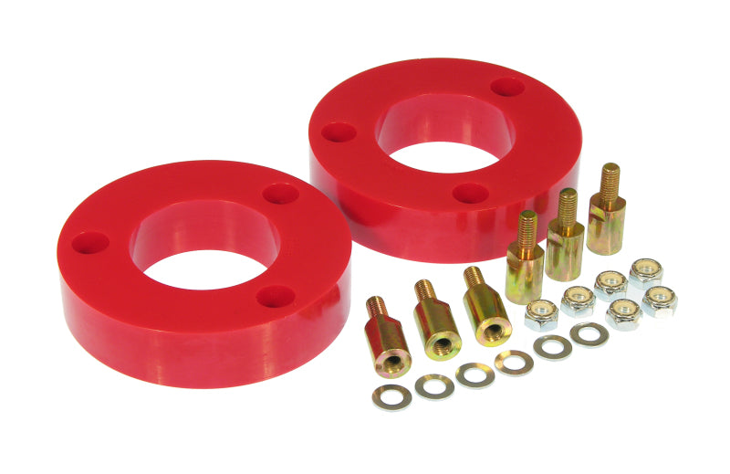 Prothane 09+ Ford F150 Front Coil Spring 2in Lift Spacer - Red Spring Insulators Prothane