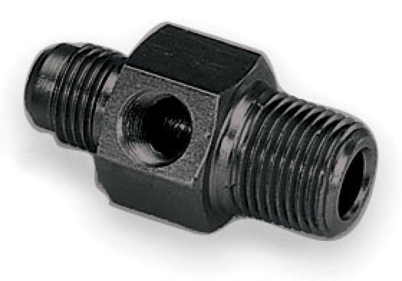 Moroso Fuel Pressure Gauge Fitting - 3/8in NPT Male to -6An Male Fittings Moroso