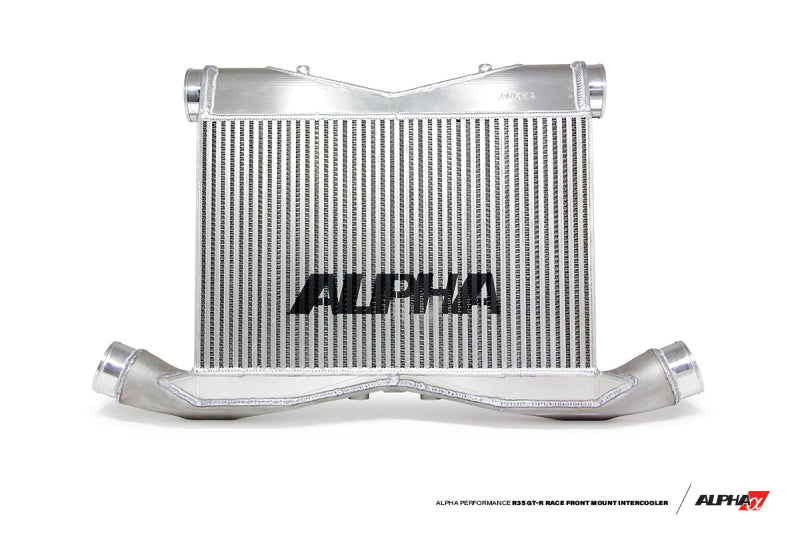AMS Performance 2009+ Nissan R35 GTR Alpha Race Front Mount Intercooler Kit w/Logo Intercoolers AMS