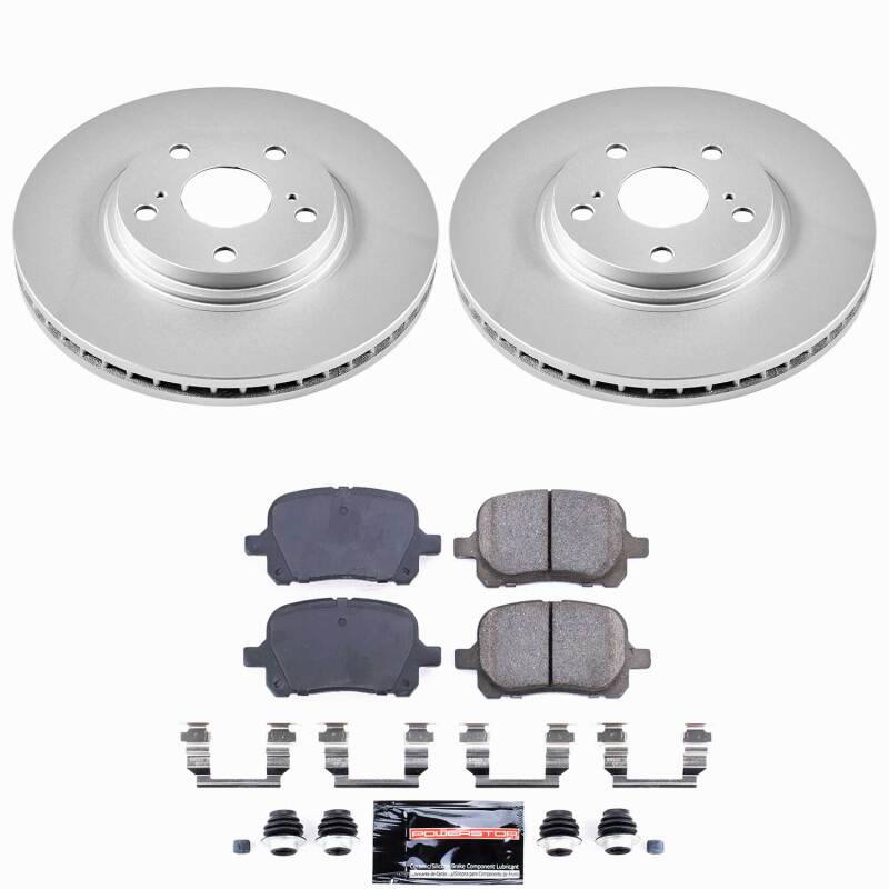 Power Stop 99-01 Lexus RX300 Front Z23 Coated Brake Kit Brake Kits - Performance D&S PowerStop