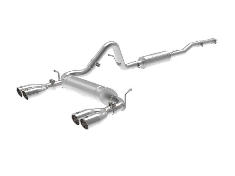 aFe Vulcan Series 2.5in 304SS Cat-Back Exhaust 07-18 Jeep Wrangler (JK) V6-3.6/3.8L w/ Polished Tips Catback aFe
