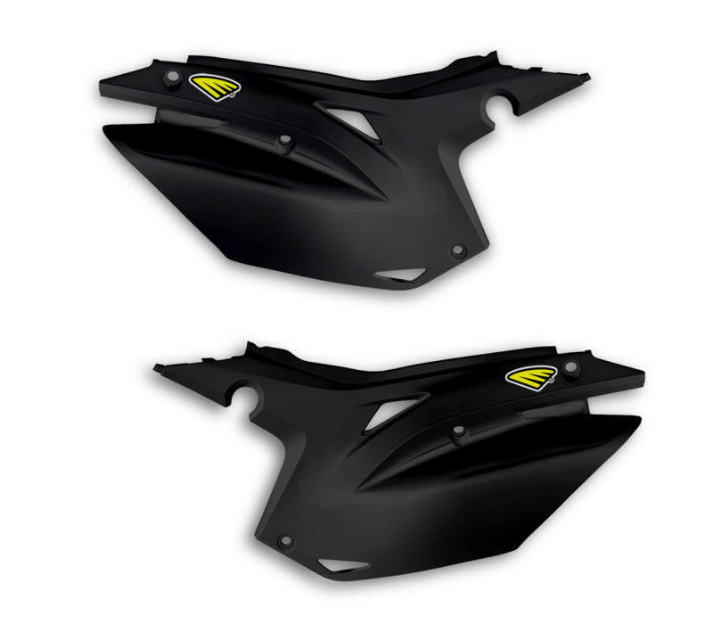 Cycra 13-17 Honda CRF250R-450R Side Number Panels - Black Plastics Cycra