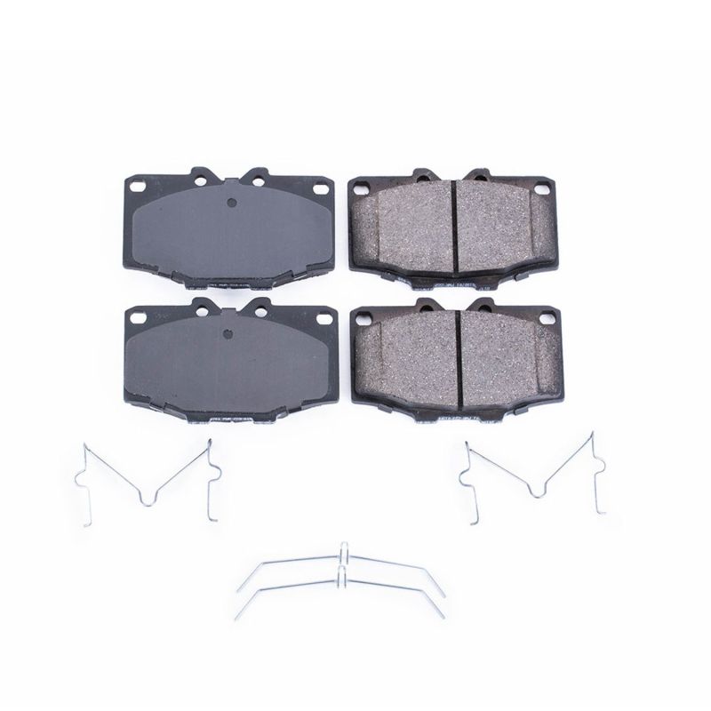 Power Stop 87-88 Toyota 4Runner Front Z17 Evolution Ceramic Brake Pads w/Hardware Brake Pads - OE PowerStop