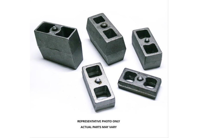 Superlift Universal Application - Rear Lift Block - 4in Lift - w/ Flat - Pair Lift Kits Superlift