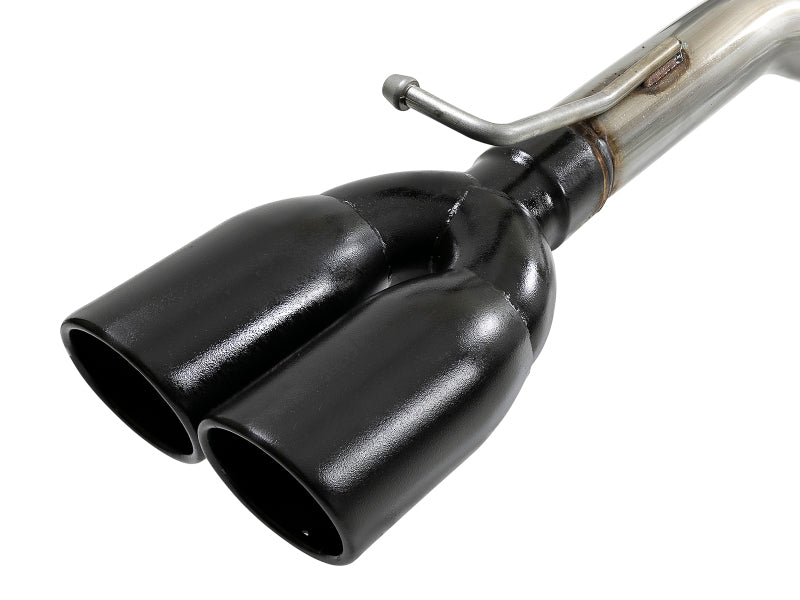 aFe MACH Force-Xp 2-1/2in 304 SS Cat-Back Exhaust 15-21 Dodge Challenger V6-3.6L - Quad Black Tip Catback aFe