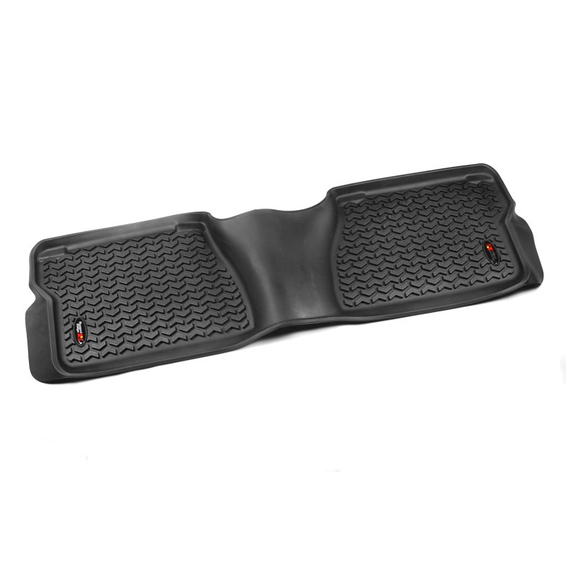 Rugged Ridge Floor Liner Rear Black 2012-2019 Toyota Tundra Double Cab / Crew Max Floor Mats - Rubber Rugged Ridge