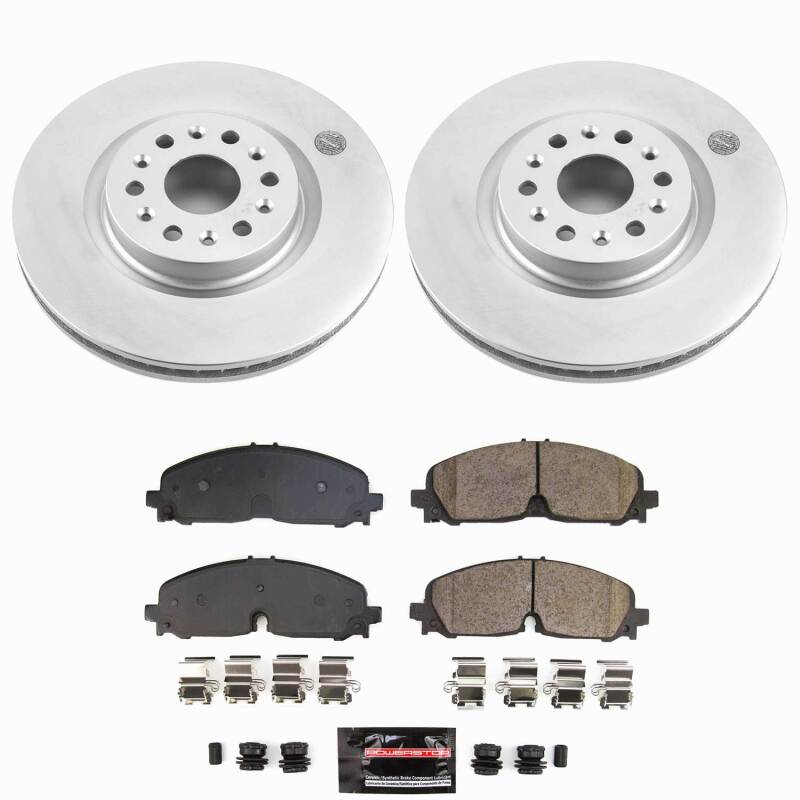 Power Stop 2020 Buick Enclave Front Z23 Coated Brake Kit Brake Kits - Performance D&S PowerStop