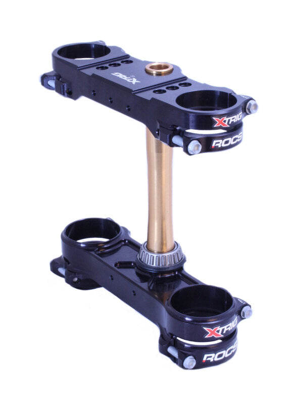 XTrig 23+ KTM 125-300 / GasGas/ Husqvarna ROCS Tech Triple Clamp 22 mm. Offset M12 - Black Clamps XTrig