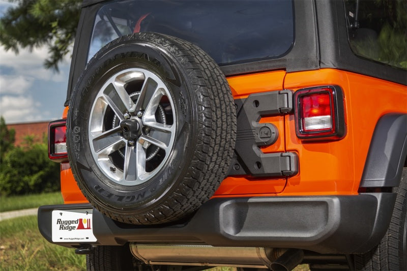 Rugged Ridge Spartacus HD Tire Carrier Hinge Casting 18-20 Jeep Wrangler JL Spare Tire Carriers Rugged Ridge