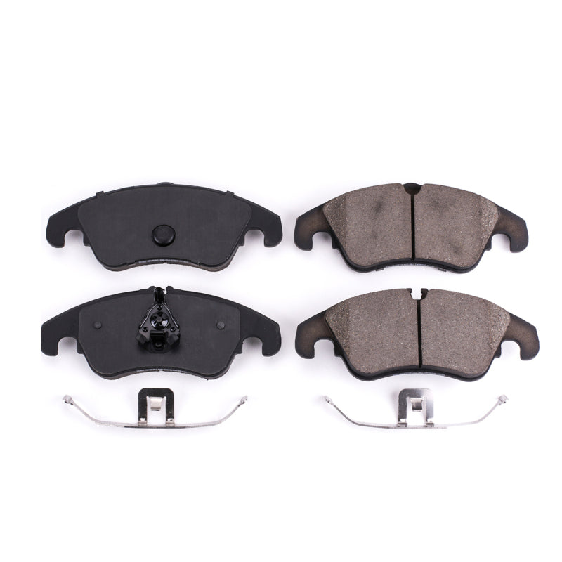 Power Stop 10-16 Audi A4 Front Z17 Evolution Ceramic Brake Pads w/Hardware Brake Pads - OE PowerStop