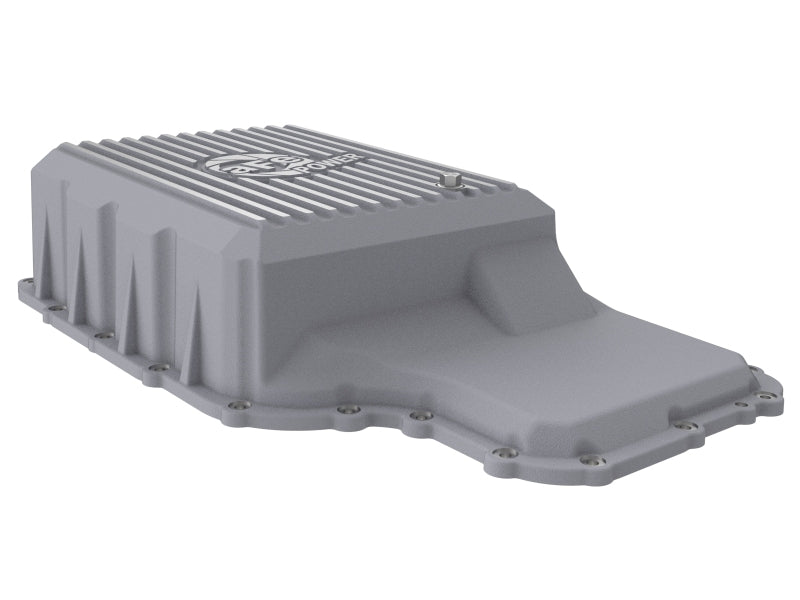 aFe 20-21 Ford Truck w/ 10R140 Transmission Pan Raw POWER Street Series w/ Machined Fins Diff Covers aFe