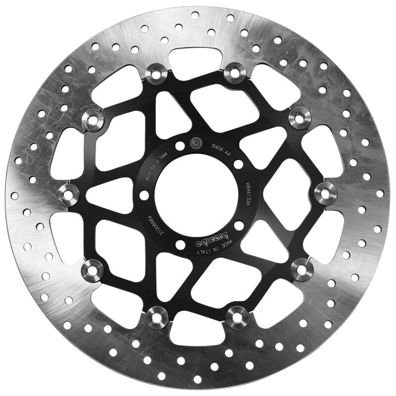 Brembo OE 21-23 Ducati Multistrada V4 Pikes Peak 1158CC 330x5mm Brake Disc - Front Floating Brake Rotors - Slotted Brembo OE