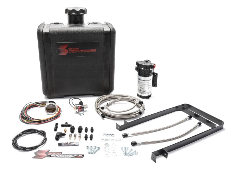 Snow Performance Chevy/GMC Stg 2 Boost Cooler Water Injection Kit (SS Braided Line 4AN Fittings) Water Meth Kits Snow Performance