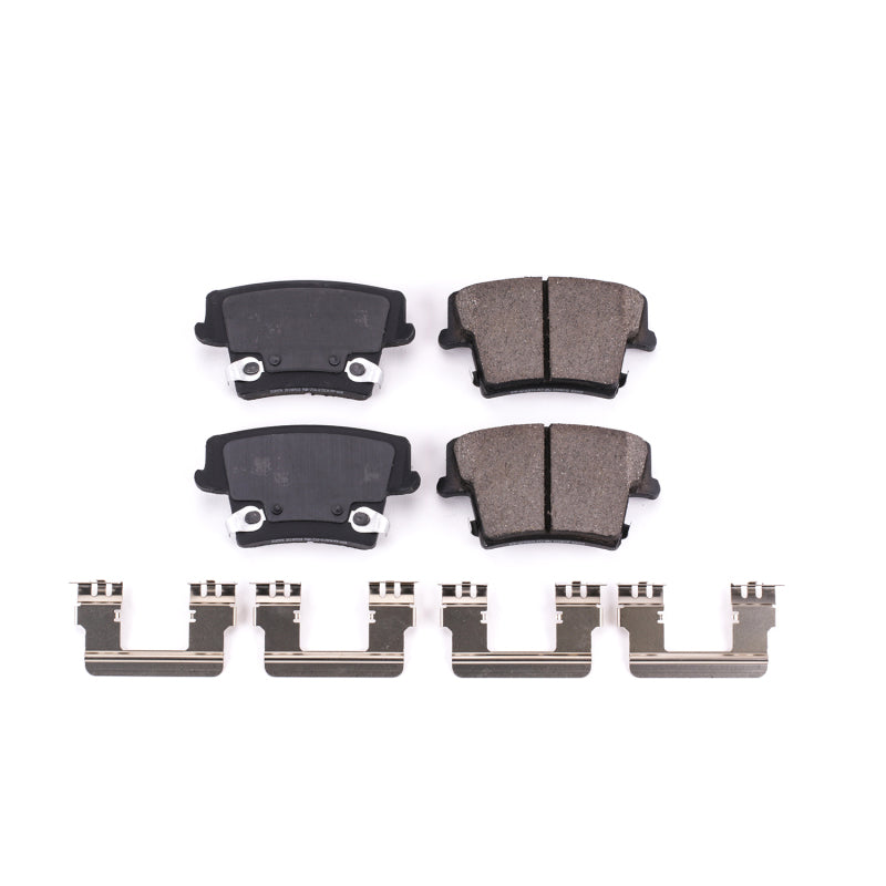 Power Stop 06-14 Dodge Charger Rear Z17 Evolution Ceramic Brake Pads w/Hardware Brake Pads - OE PowerStop