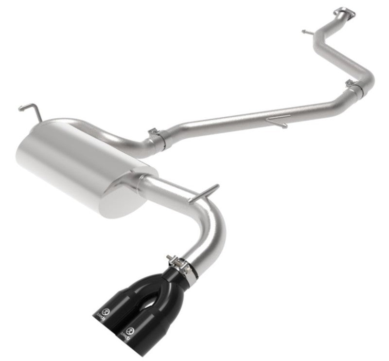 aFe Takeda 18-21 Toyota C-HR 2.0L 2.5in 304 Stainless Steel Cat-Back Exhaust w/ Black Tip Catback aFe