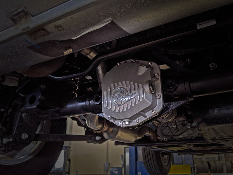 aFe Power Street Series Rear Differential Cover Raw w/Machined Fins 18-21 Jeep Wrangler JL Dana M200 Diff Covers aFe