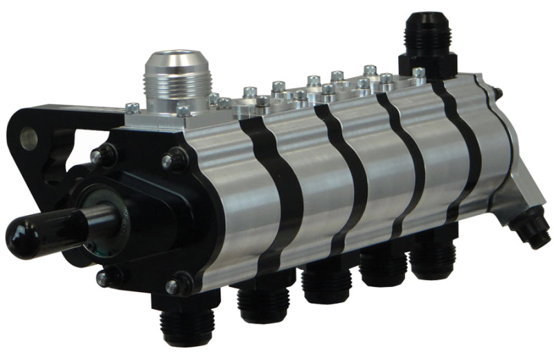 Moroso 5 Stage Dry Sump Oil Pump w/Fuel Pump Drive - Tri-Lobe - Left Side - 1.200 Pressure Oil Pumps Moroso
