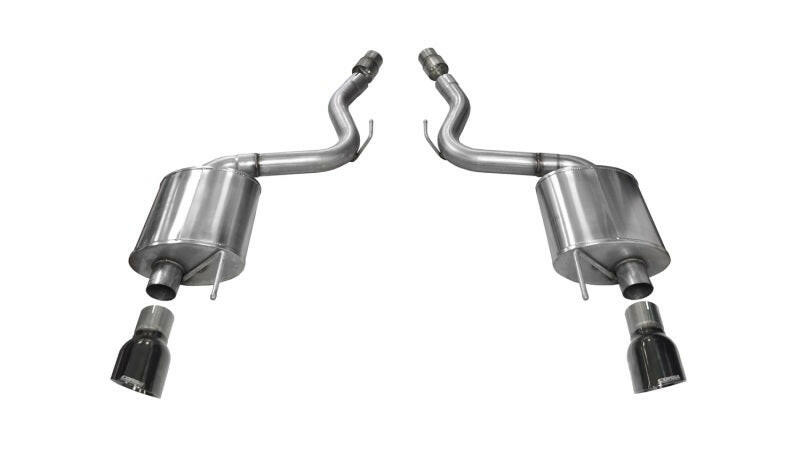Corsa 2015-2017 Ford Mustang GT 5.0 3in Axle Back Exhaust Black Dual Tips (Touring) Axle Back CORSA Performance